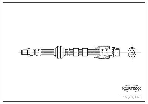 Brake hose corteco 19030140 - brake,