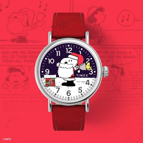 New timex peanuts santa - x,