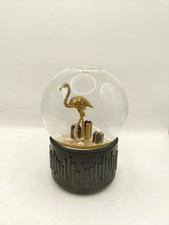 Musical Snow Globe With Flamingo Centre Piece Wind Up