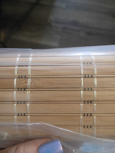 Bamboo rollup shade brown - bamboo,