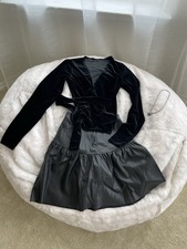 Zara Faux Leather Skirt And