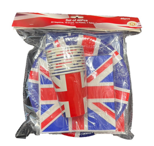 Piece union jack party set - piece,