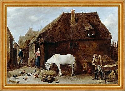 The chaff cutter teniers david - the,