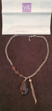 Ladies Necklace, Virgin Vie Necklace, Costume Jewellery, Silver, Purple, Pink,