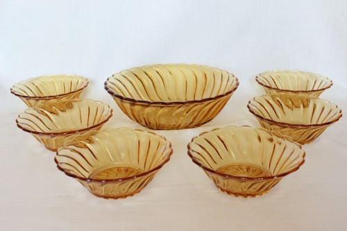 Art deco amber glass - deco,