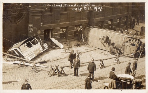 Bradford tram accident 1907 - bradford.,