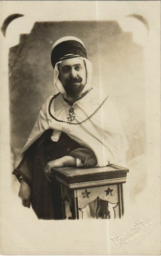 Old postcard algeria men - postcard, ak