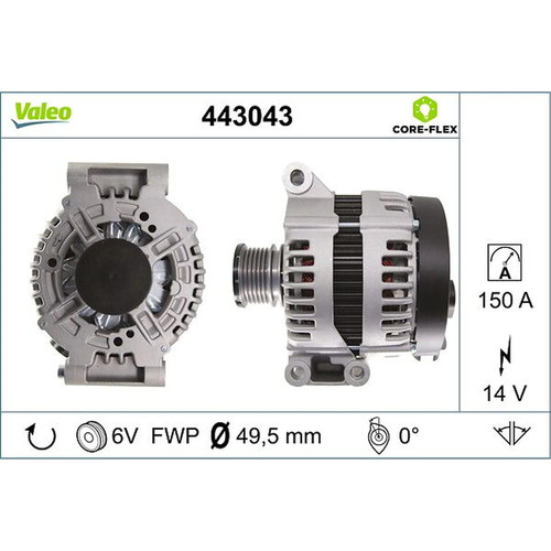 Valeo car alternator 12v - valeo,