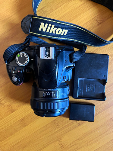 Nikon d3200 1mp dslr black - dslr,
