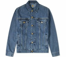 CARHARTT WIP WESTERN JACKET BLUE STONE WASHED XL