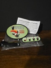 Guinness Oval Toucan Green Beer pump Clip / Lens / badge / Front