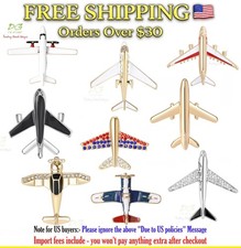 Rhinestone Airplane Brooch