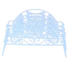  4 PCS Grave Fence Light Plastic Garden Small Border Picket Decorative Yard