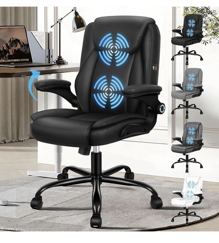 Black executive faux leather - black,