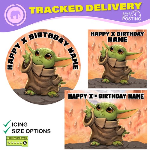 Baby yoda cake topper - yoda,