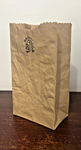 Brown paper bag vase pop - paper,