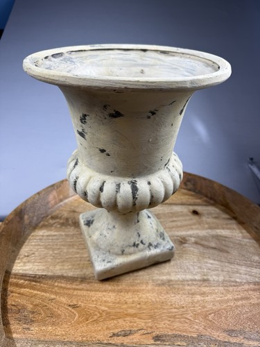 Distressed farmhouse urn - farmhouse, vase