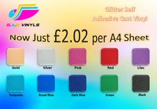 A4 sheets - Glitter Self Adhesive PREMIUM Vinyl