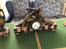 Outstanding Art Deco Garniture Mantel Clock Set