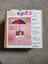 Picnic Bench Condiment Set Novelty BBQ Salt, Pepper, Ketchup, Brown Sauce Gift