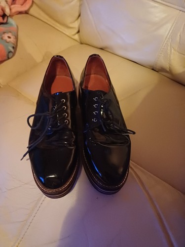 Ladies black patent - m&s,