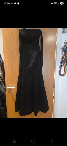 Coast black satin ball - gown, uk