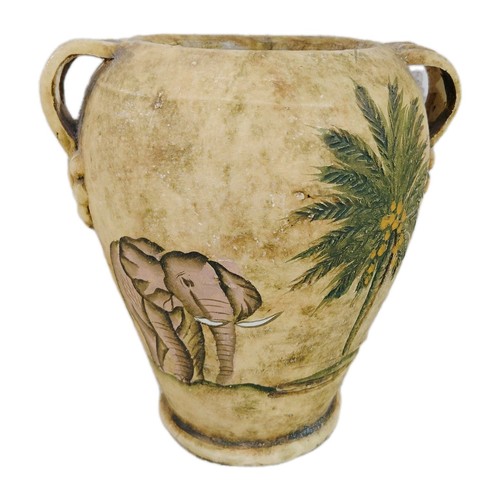 Jungle inspired pottery vase - inspired,