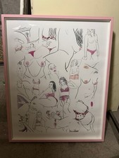 Contemporary Erotic / Feminist Line Drawing – (Signed, 2021, 0.76m x 0.60m)