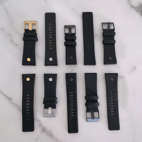 Leather watchband fit for - leather,