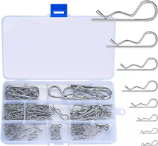 100Pcs Cotter Pins, R Clips Split Pins Assortment Kit, 304 Stainless Steel