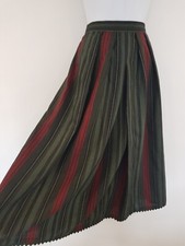 Vintage Skirt Wool Midi Black