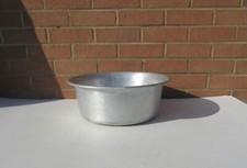 Vintage very large aluminium metal kitchen scullery wash preparation bowl