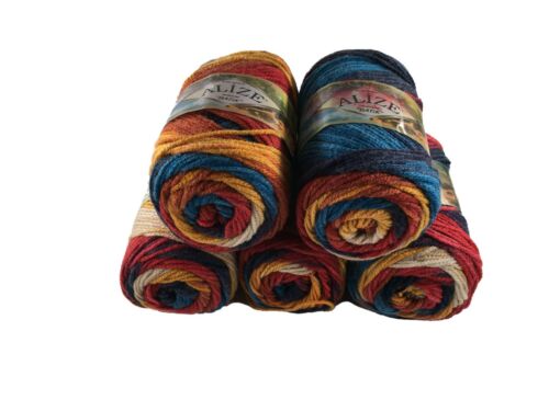 Rainbow wool pack 100g - wool, 5