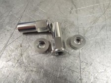 DELKEVIC RIM LOCK DUST CAPS - SILVER - 1 PAIR -MOTOCROSS ENDURO PITBIKE 