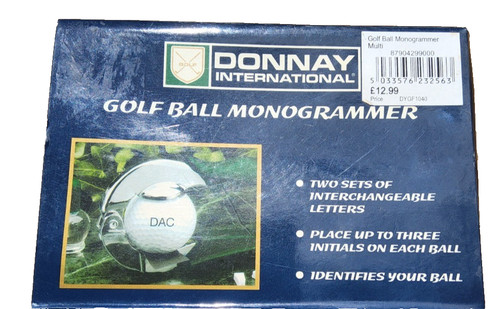 Golf ball monogrammer - ball, kit