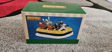 Lemax Snow Rafting Yellow Boat