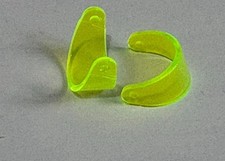 LEGO Minifigure Visor 2447 Trans Neon Green Fits Motorcycle Helmet Vintage Space