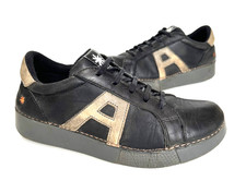 Ladies The ART Company Black Leather Trainers/Shoes Size UK 6.5 eur40