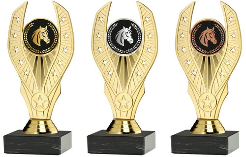 Horse equestrian trophy - horse, gold