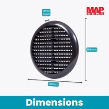 Round Louvre Air Vent Cover -