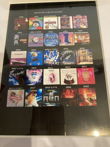 Erasure album covers framed - covers,