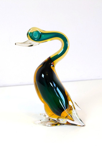 Vintage murano glass duck - murano,