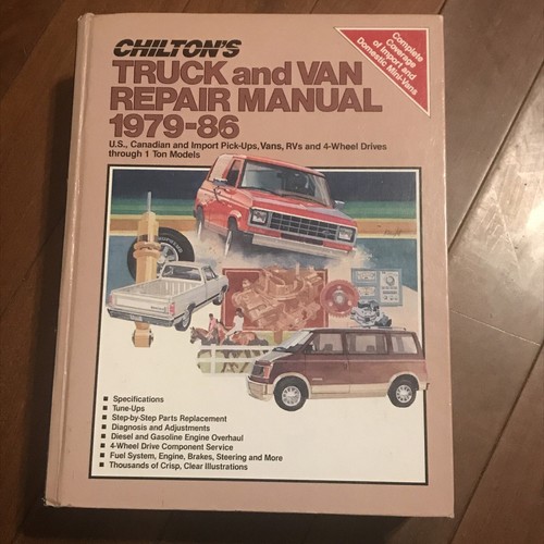 Chilton 1979 1986 truck van - chilton's,