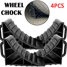 4X CAR MOTORHOME TRAILER WHEEL CHOCKS BLOCKS HEAVY DUTY CARAVAN VAN TRUCK