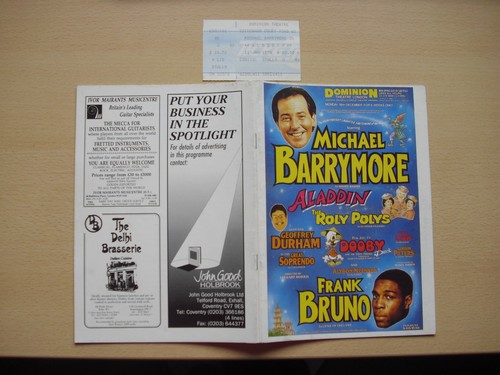 Programme dominion theatre - programme,
