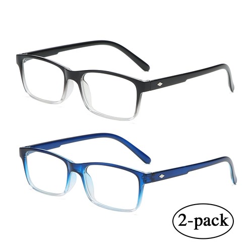 Gradient reading glasses - 2x,