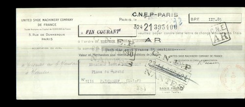 United shoe machinery paris - united,