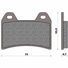 Pair Of Organic Brake Pads One