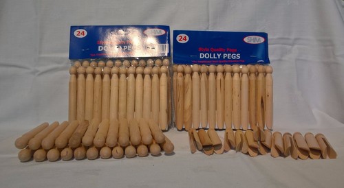 Traditional wooden dolly - wooden, pegs