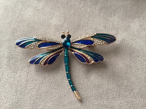 Beautiful gold enamel diamante - beautiful,